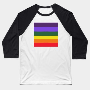 Colorful Rainbow Design Baseball T-Shirt